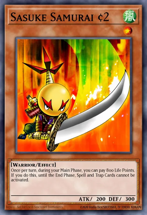 Sasuke Samurai #2 trading card