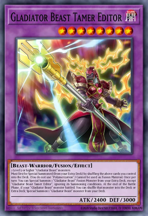 Gladiator Beast Tamer Editor trading card