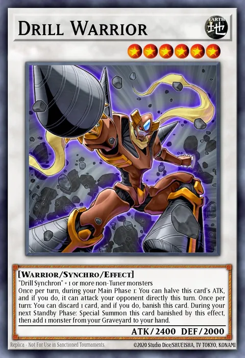 Drill Warrior trading card
