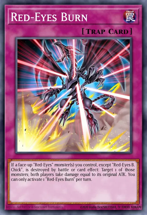 Red-Eyes Burn trading card