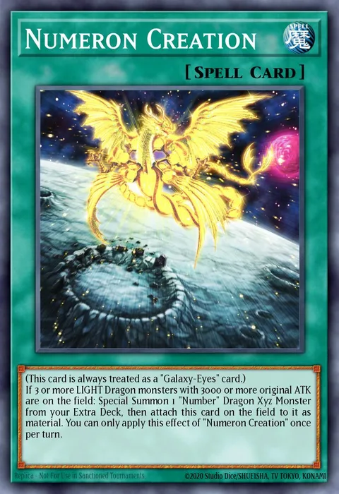 Numeron Creation trading card
