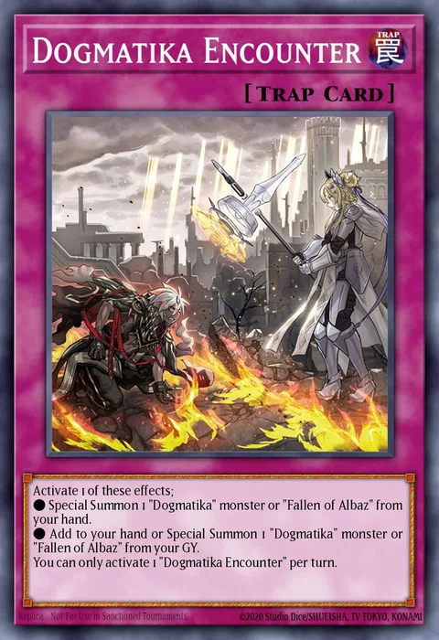 Dogmatika Encounter trading card