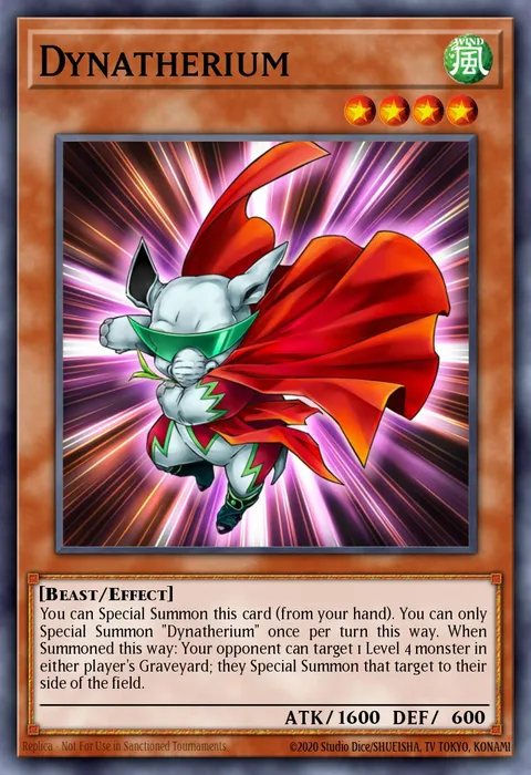 Dynatherium trading card