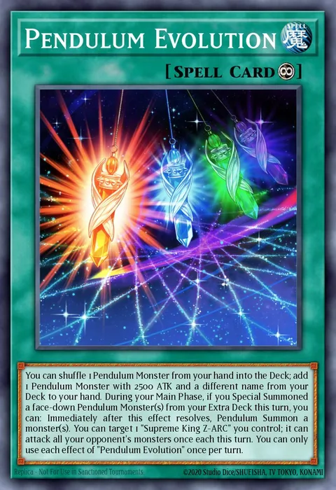Pendulum Evolution trading card