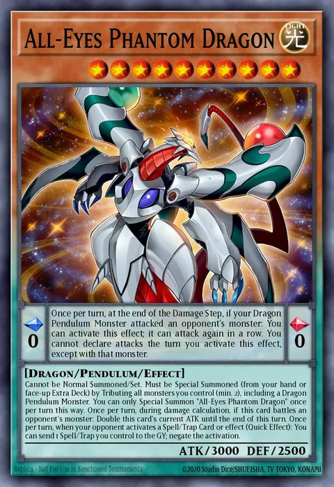 All-Eyes Phantom Dragon trading card