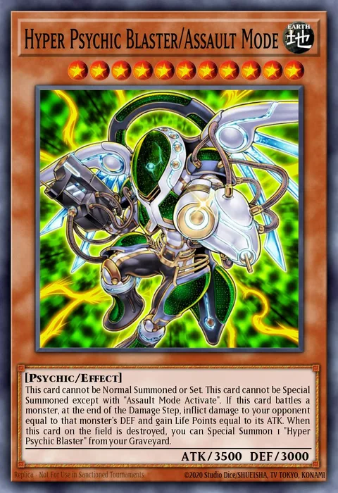 Hyper Psychic Blaster/Assault Mode trading card