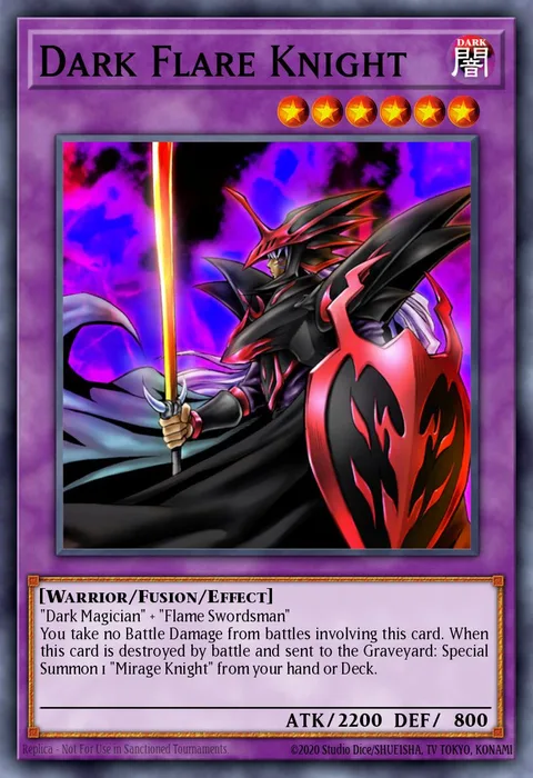 Dark Flare Knight trading card