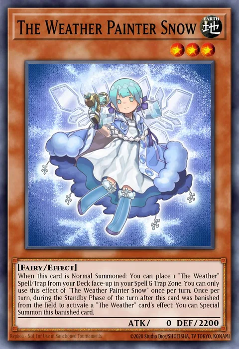 The Weather Painter Snow trading card