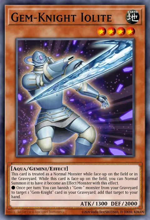 Gem-Knight Iolite trading card