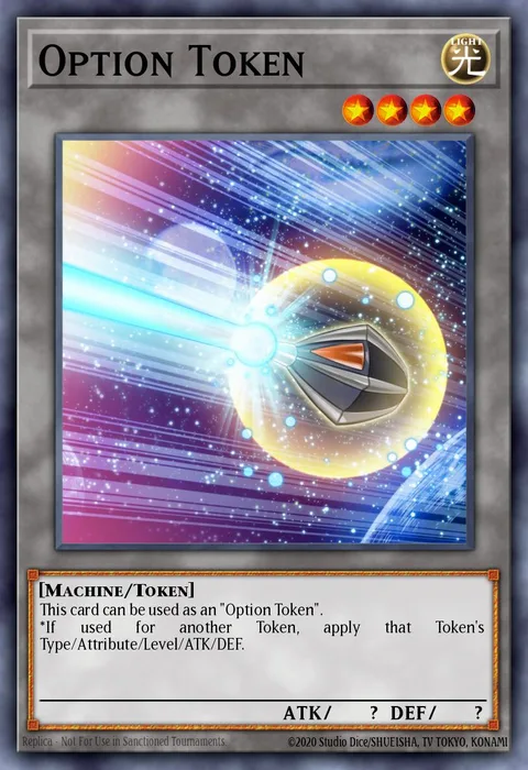 Option Token trading card