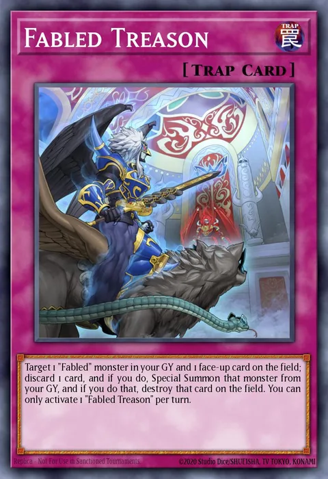 Fabled Treason trading card
