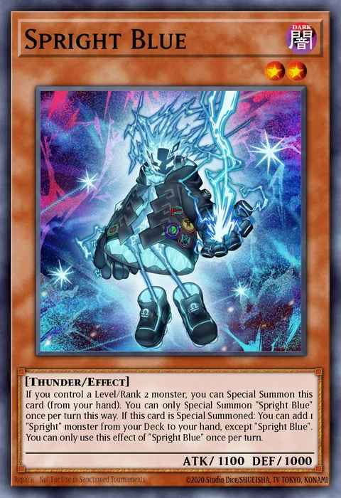 Spright Blue trading card