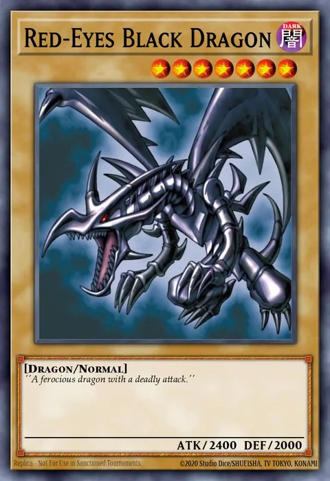 Red-Eyes Black Dragon trading card