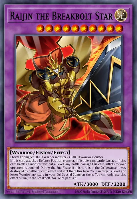 Raijin the Breakbolt Star trading card