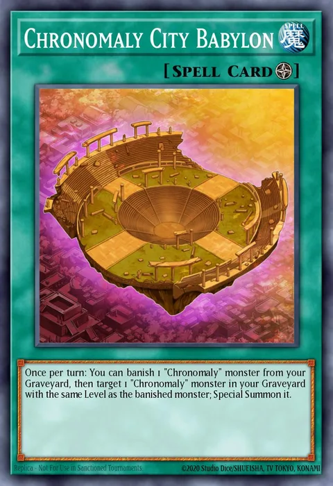 Chronomaly City Babylon trading card