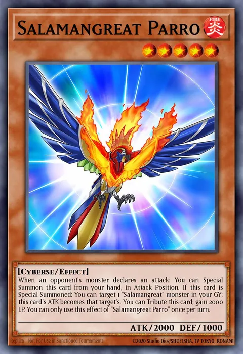 Salamangreat Parro trading card