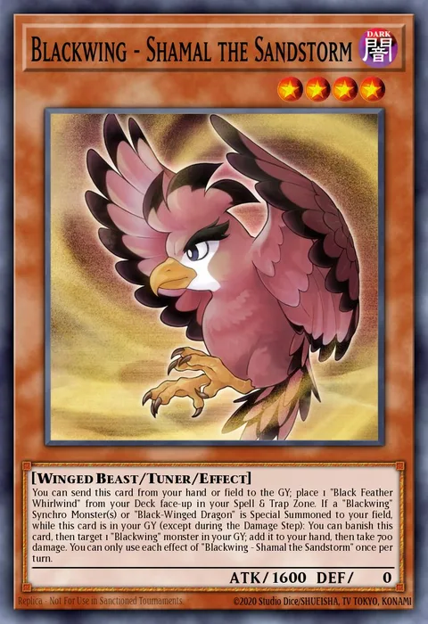 Blackwing - Shamal the Sandstorm trading card