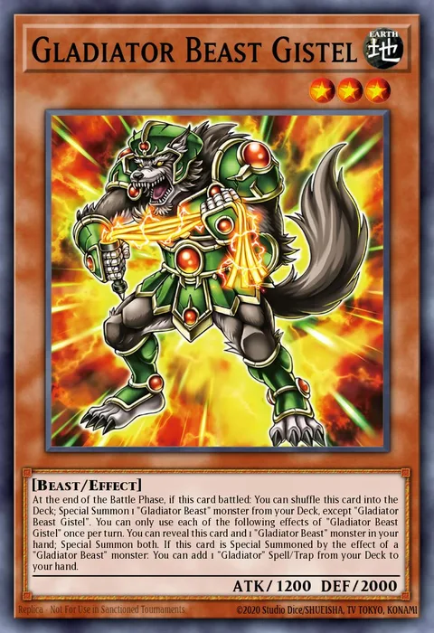 Gladiator Beast Gistel trading card