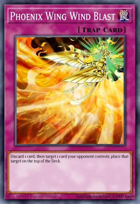 Phoenix Wing Wind Blast trading card