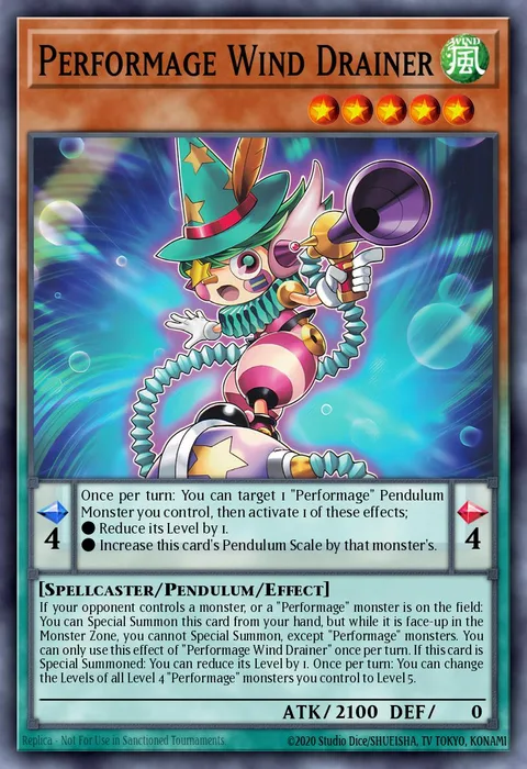 Performage Wind Drainer trading card