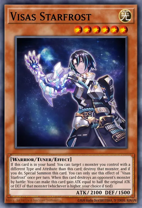 Visas Starfrost trading card