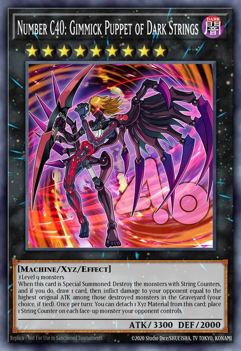 Number C40: Gimmick Puppet of Dark Strings trading card