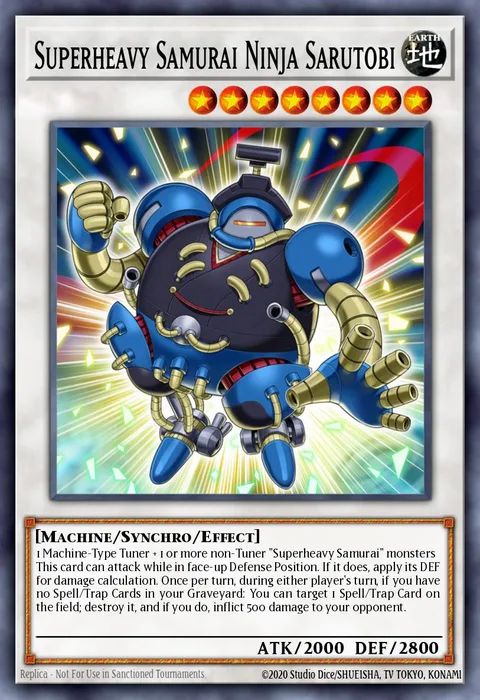 Superheavy Samurai Ninja Sarutobi trading card