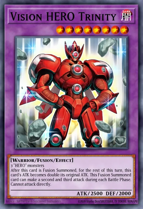 Vision HERO Trinity trading card
