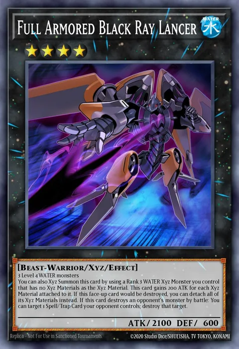 Full Armored Black Ray Lancer trading card