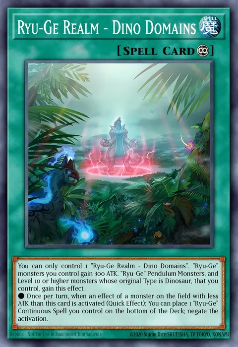 Ryu-Ge Realm - Dino Domains trading card