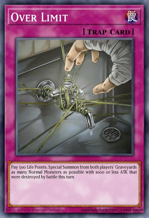 Over Limit trading card