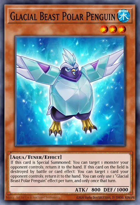 Glacial Beast Polar Penguin trading card
