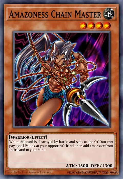 Amazoness Chain Master trading card