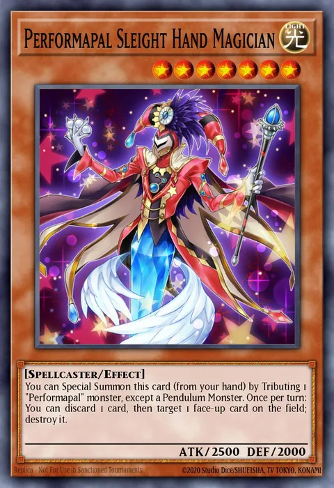 Performapal Sleight Hand Magician trading card