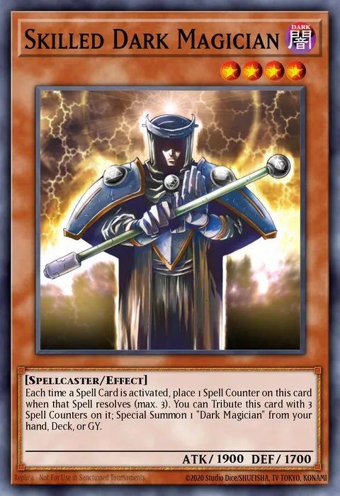 Skilled Dark Magician trading card