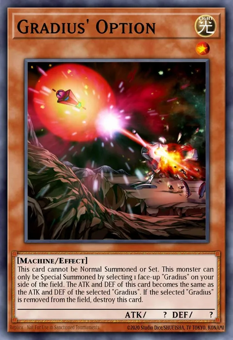 Gradius' Option trading card