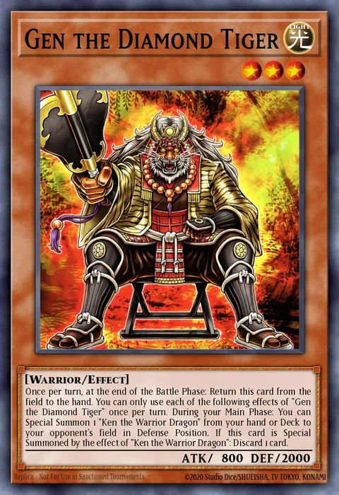 Gen the Diamond Tiger trading card