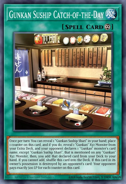 Gunkan Suship Catch-of-the-Day trading card