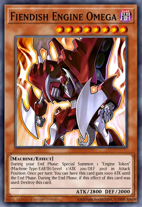Fiendish Engine Omega trading card