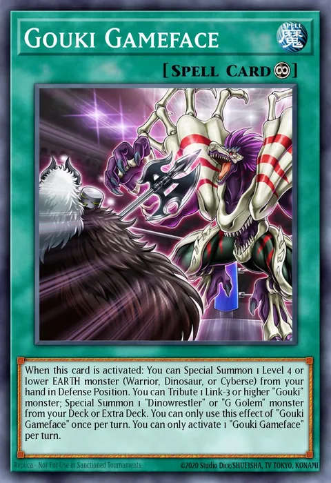 Gouki Gameface trading card