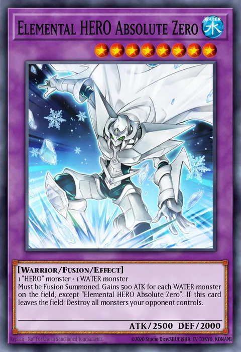 Elemental HERO Absolute Zero trading card