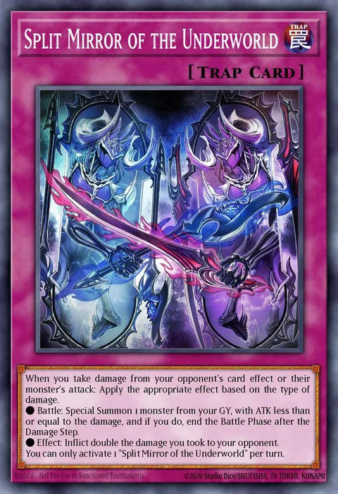 Split Mirror of the Underworld trading card