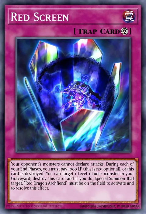 Red Screen trading card