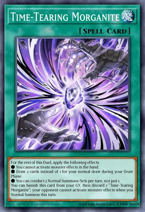 Time-Tearing Morganite trading card