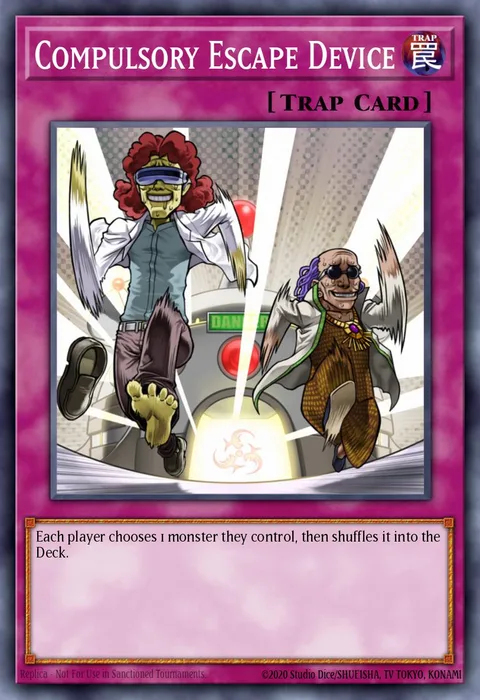 Compulsory Escape Device trading card