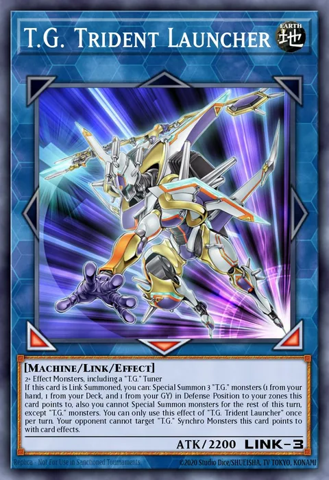T.G. Trident Launcher trading card