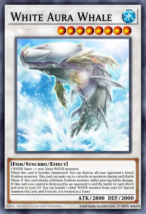 White Aura Whale trading card