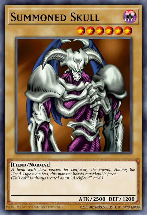 Summoned Skull trading card