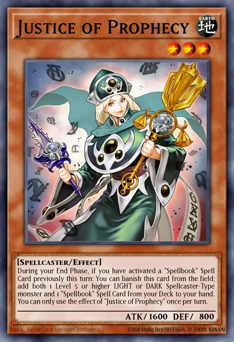 Justice of Prophecy trading card