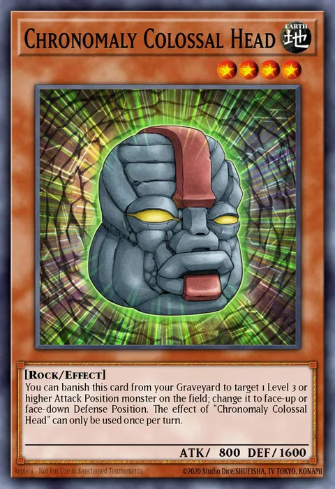 Chronomaly Colossal Head trading card